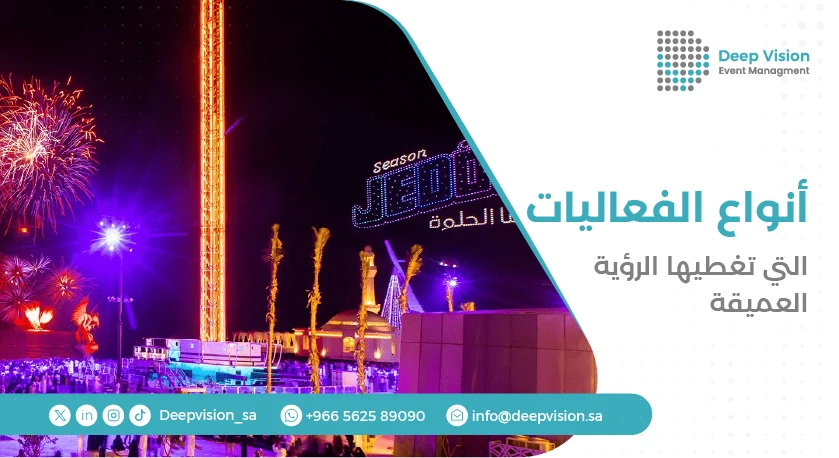 أنواع الفعاليات التي تغطيها الرؤية العميقة