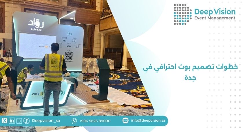 خطوات تصميم بوث احترافي في جدة