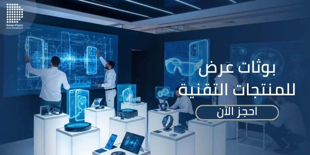 افضل شركة تصميم بوثات عرض للمنتجات التقنية