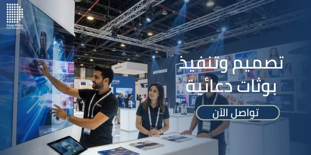 جميع خدمات تصميم وتنفيذ بوثات دعائية باحترافية!