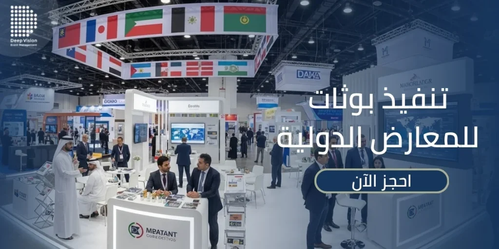 افضل شركة تنفيذ بوثات عرض للمعارض الدولية بالسعودية