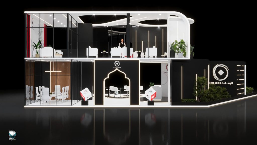 تصميم جناح شركة الرفادة لخدمات الحجاج
